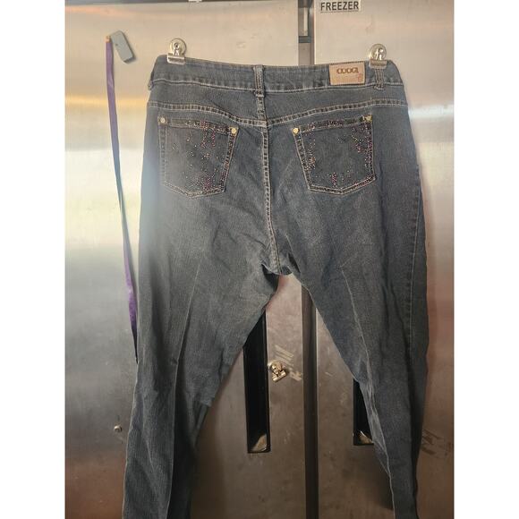 COOGI Jeans Womens 20W 40x30 Straight Leg Raw Hem - Picture 6 of 16
